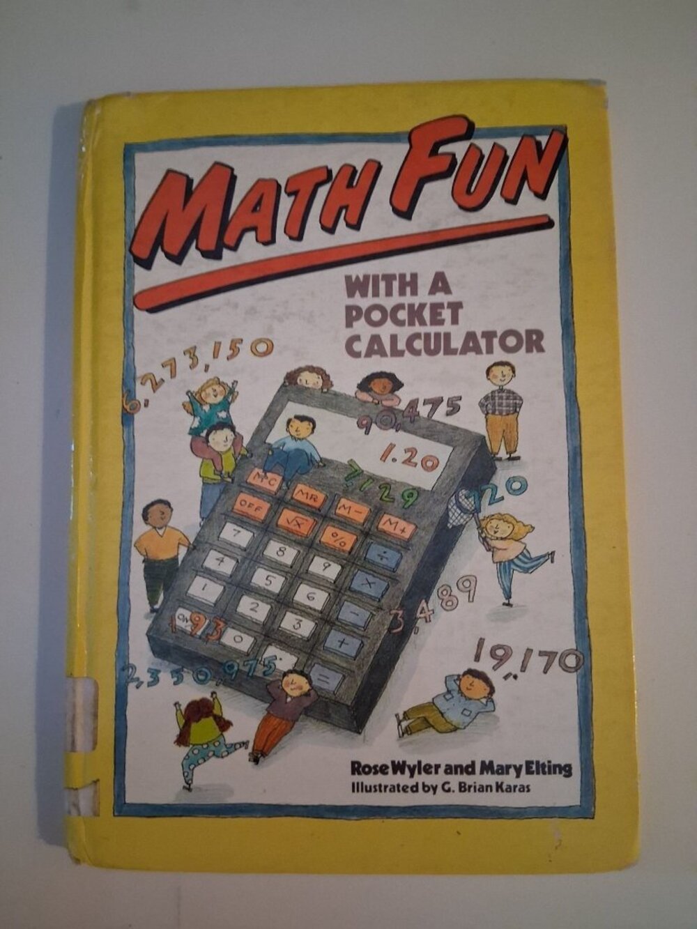 VTG Math Fun with a Pocket Calculator Children's Hardcover Non-Fiction Book